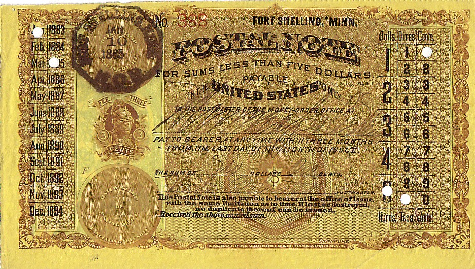 Two Modern Mail Postal History Novelty Money Bills # 059 